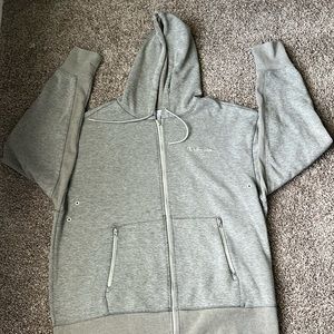 Champion Gray Zip-up Hoodie-Large